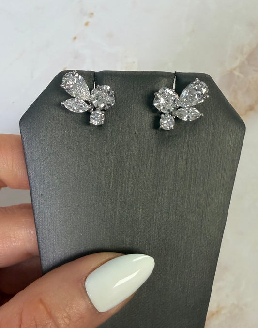 5.34 cttw 4 stone studs