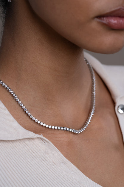 Straight Tennis Necklace