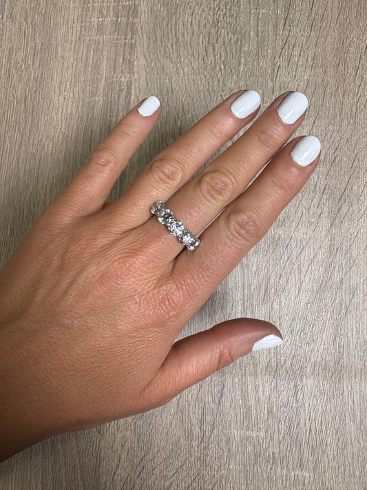 73 pt Round Halfway Eternity Band