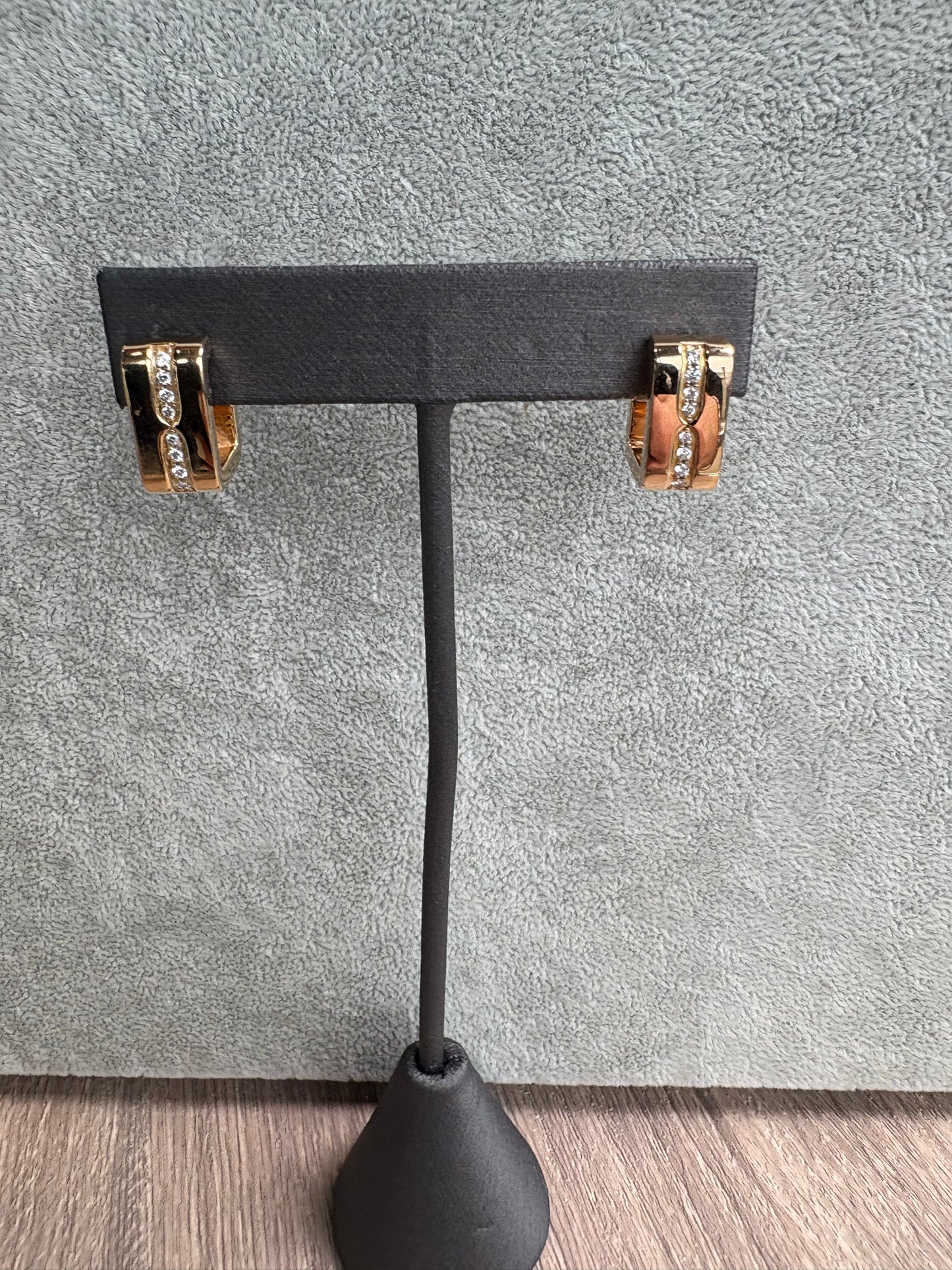 Square Gold Vintage Hoops