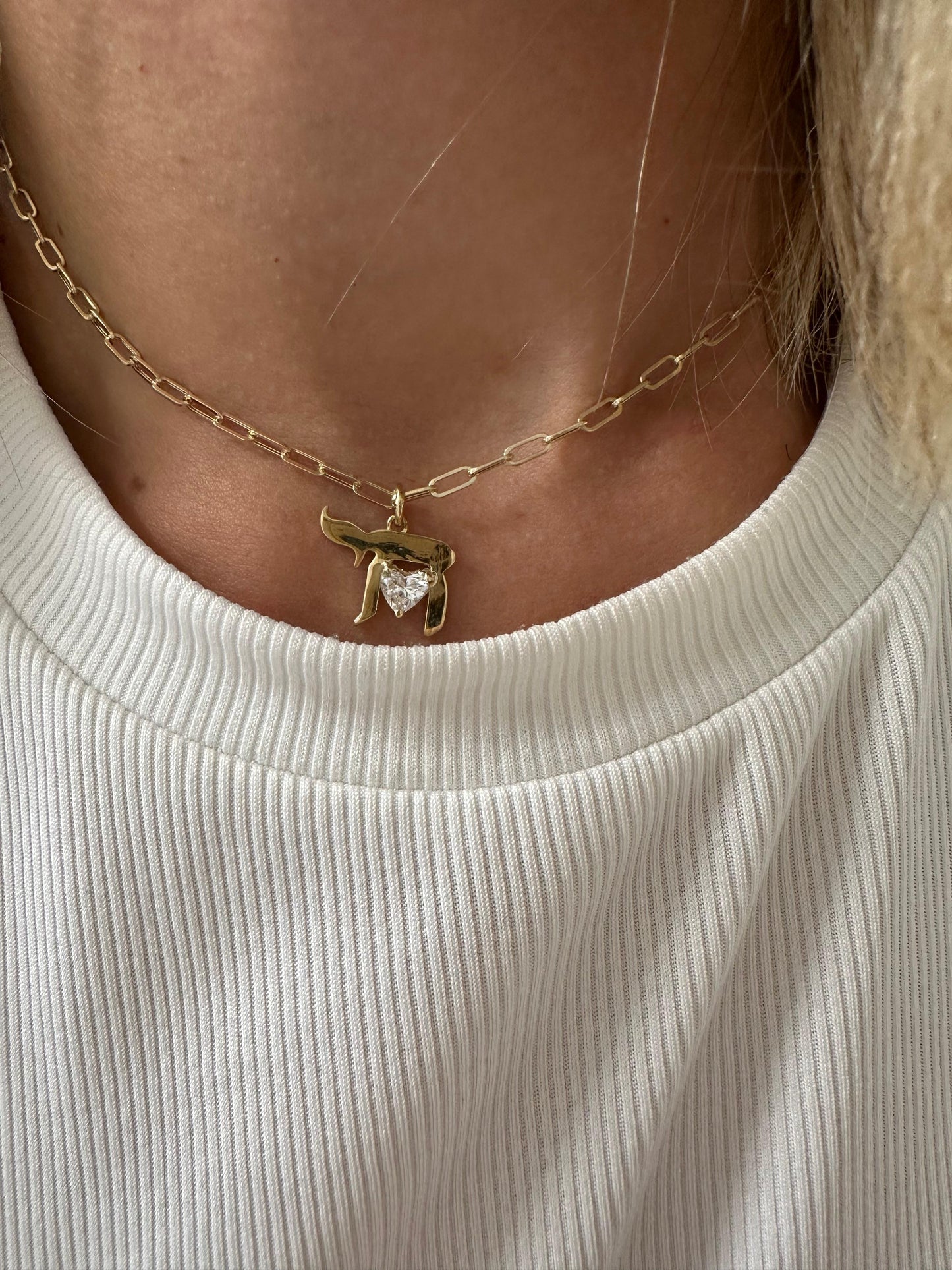 .5 ct Heart in Chai Necklace