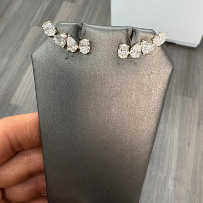 3.64 cttw Multi Shape Yellow Gold Crawlers