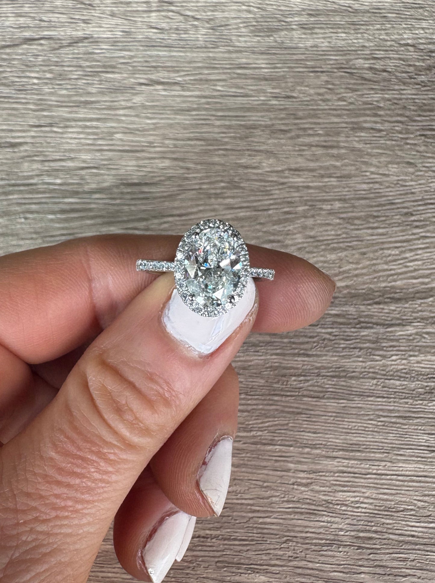 2.75 ct Oval Engagement Ring With Halo