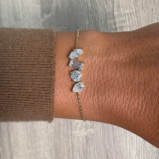 2.13 cttw Multi Shape Bracelet