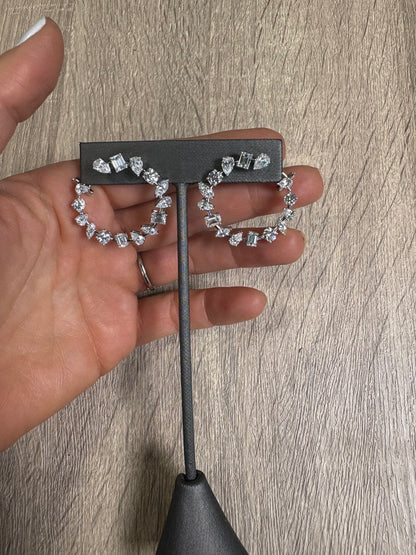 6.30 cttw Mixed Shape Front Facing Hoops