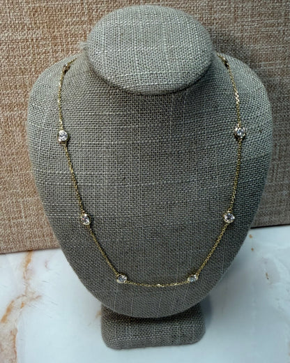 2 cttw Diamond by the yard necklace