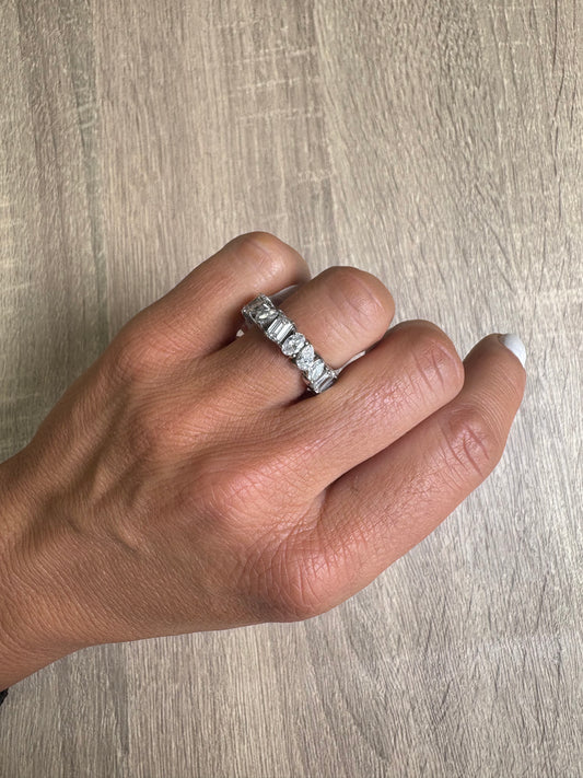 4 cttw Multi Shape Eternity Band