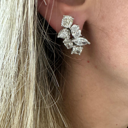 16 cttw Multi Shape Cluster Studs