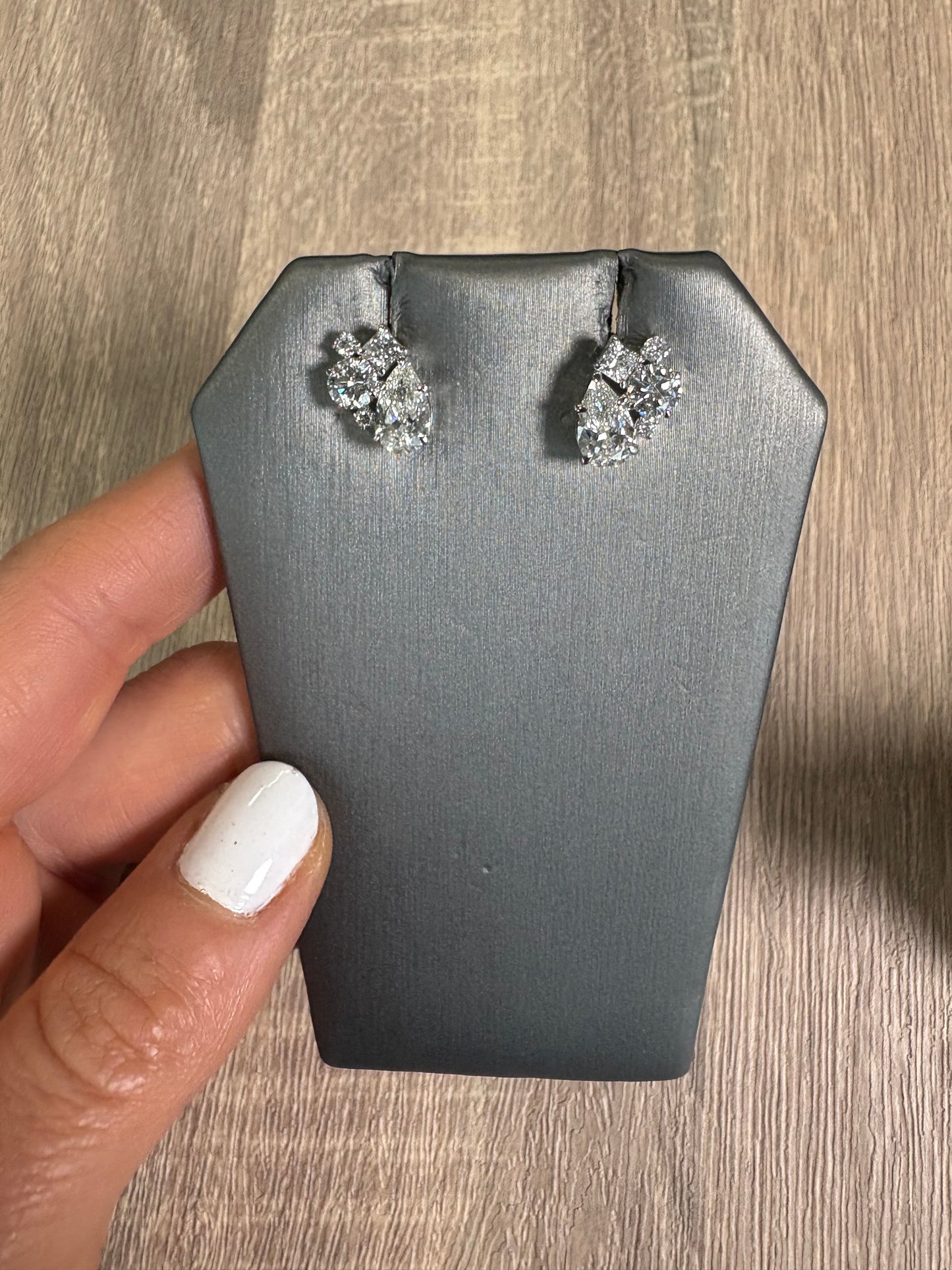 3 cttw Cluster Studs