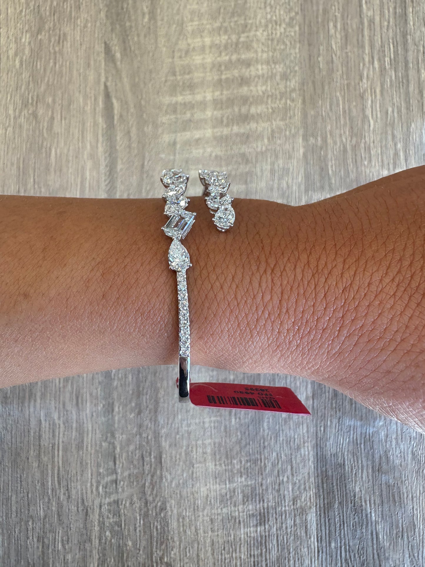6.33 cttw multi shape wrap bangle