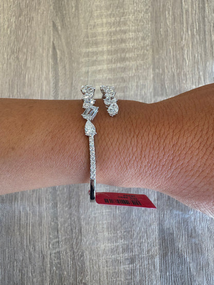 6.33 cttw multi shape wrap bangle