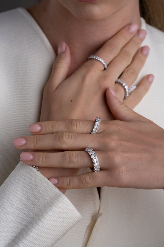 Oval Eternity Band