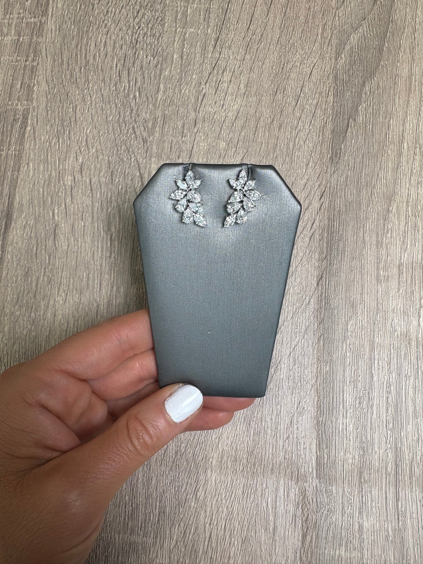 3.5 cttw Cluster Earrings