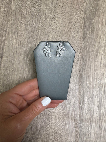 3.5 cttw Cluster Earrings