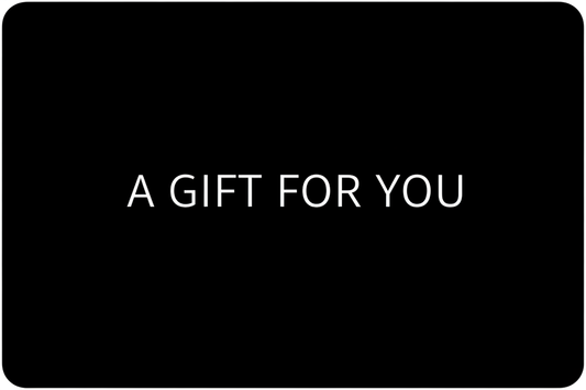a simple black rectangle that days on it in white A Gift for You